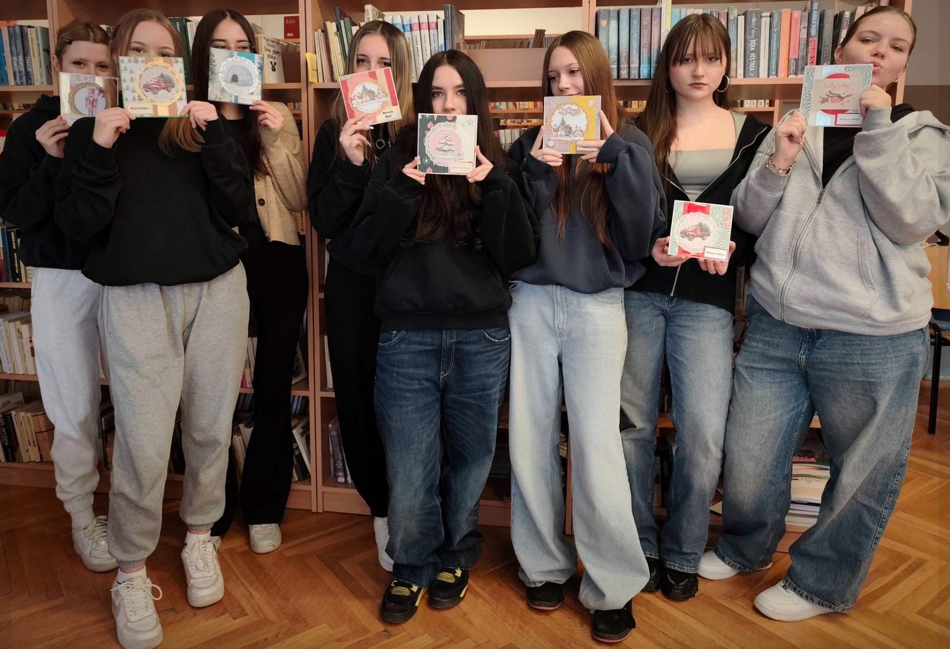 Uczennice biorące udział w akcji 