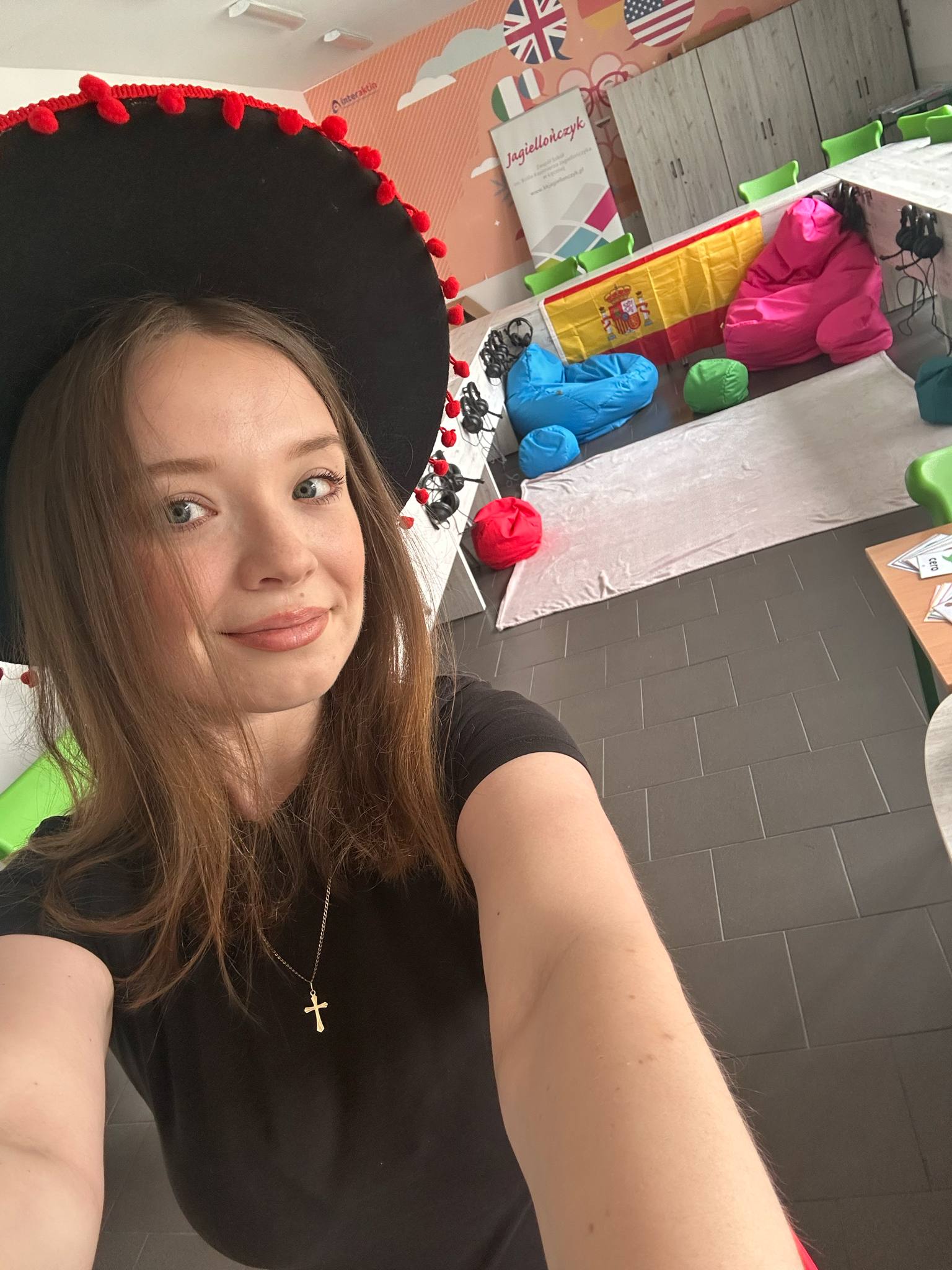 Pani Angelika Steć w oczekiwaniu na małych gości z Zofiówki ;)