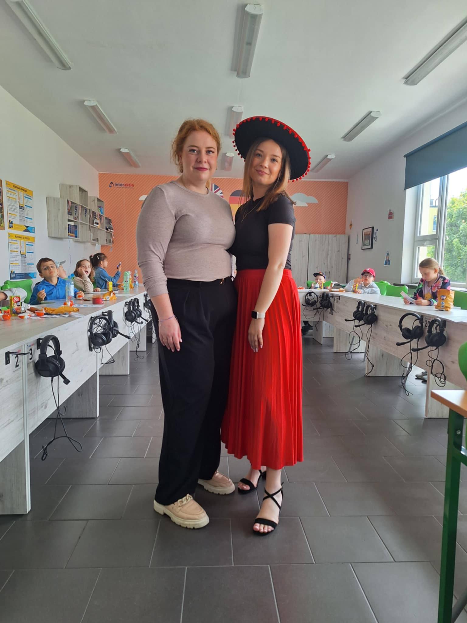 Pani Angelika Steć z Wychowawcą grupy maluchów z Zofiówki