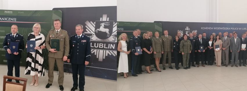 Uroczyste podpisanie harmonogramu zajęć dla I klasy mundurowej w Komendzie Wojewódzkiej Policji w Lublinie