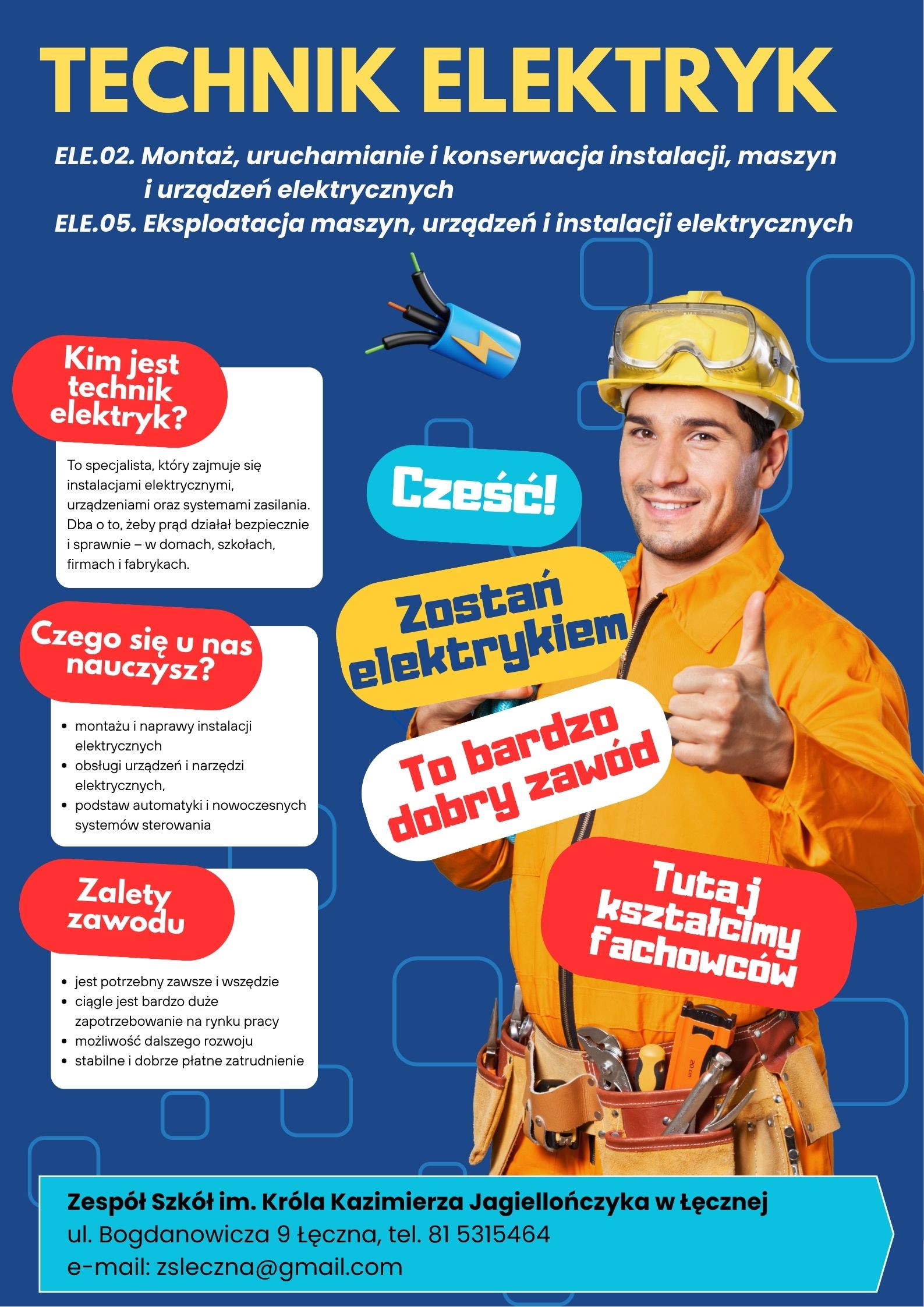 Ulotka - Technik informatyk - specjalista IT dla służb mundurowych